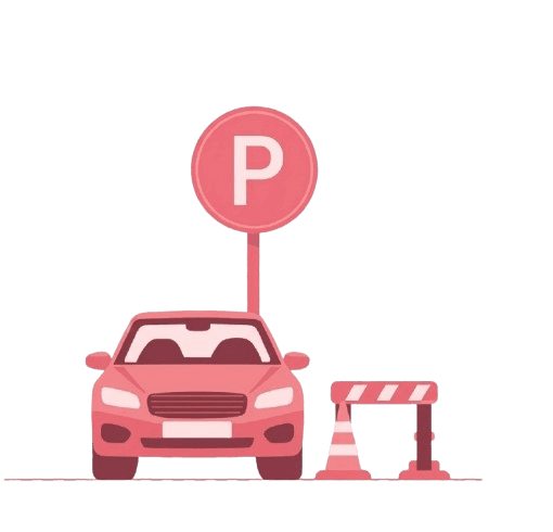 Parking layout challenge illustration graphic layout asset