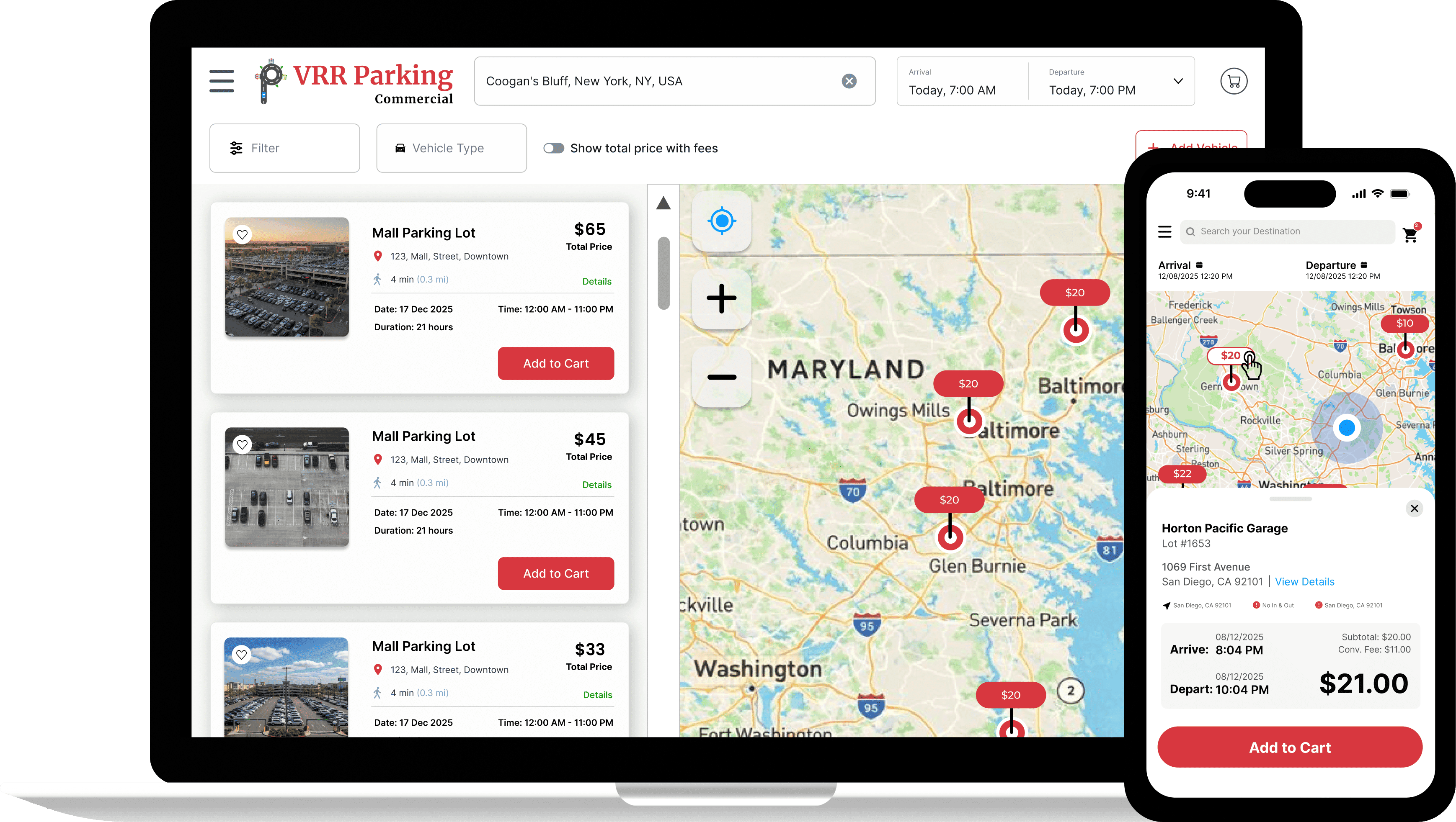 VRR Commercial Parking