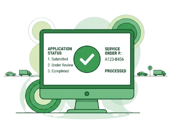 Parking solution design graphic validation layout asset